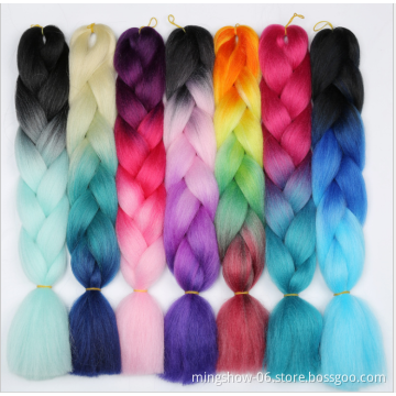 No MOQ 100g 48" high temperature fiber, fast delivery super jumbo braids